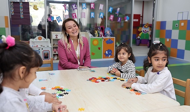 Başkan Mutlu, Oyun Evi’nin minikleriyle bir araya geldi     “Okul öncesi eğitim her çocuğun hakkı”- Haber Seansı