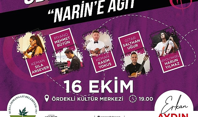 Oda Orkestrası Konseri, Narin’e Ağıt temasıyla gerçekleştirilecek- Haber Seansı