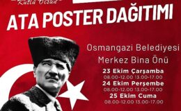 Osmangazi Belediyesi Ata Posteri dağıtacak- Haber Seansı