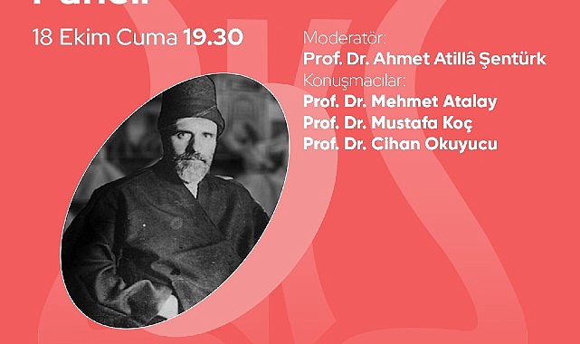 Tâhir’ül-Mevlevî paneli, 18 Ekim Cuma akşamı Zeytinburnu Kültür Sanat’ta gerçekleşecek.- Haber Seansı