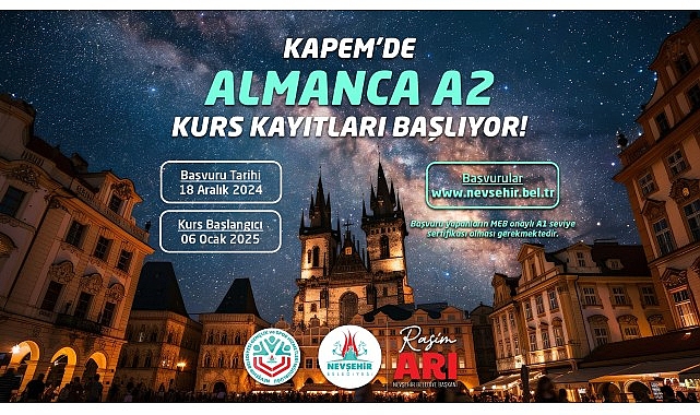 KAPEM’de Almanca A1 ve A2 Seviye Kurslar Düzenlenecek- Haber Seansı