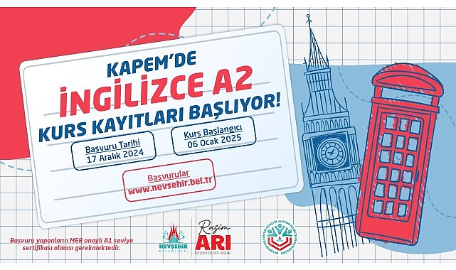 KAPEM’de İngilizce A2 Kursu İçin Kayıtlar Başlıyor- Haber Seansı