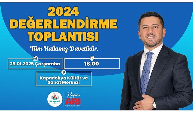 Belediye başkanı rasim arı, 2024 yılı değerlendirme toplantısını düzenleyecek- Haber Seansı