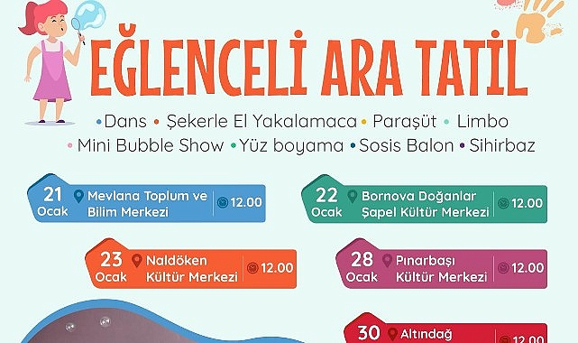 Bornovalı çocuklar yarıyıl tatilinde doya doya eğlenecek!- Haber Seansı