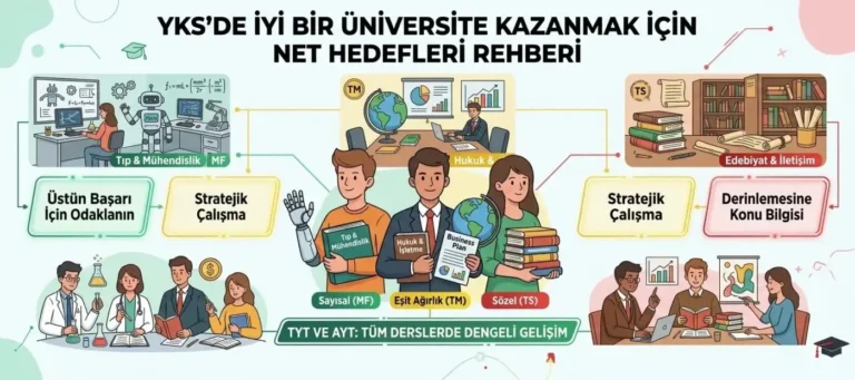 YKS’de İyi Bir Bölüm İçin TYT ve AYT’de Kaç Net Yapılmalı?